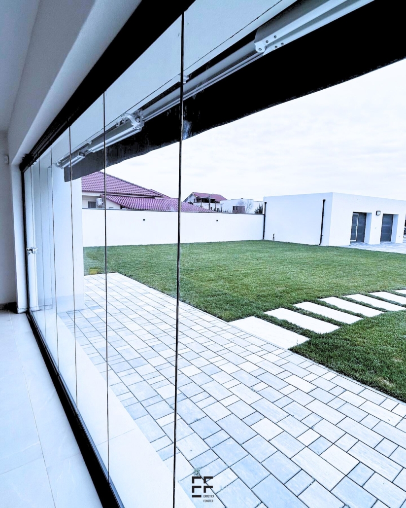Închidere Terasă Pivotant Culisantă sticlă 10mm